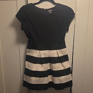 Black and White Striped Dress